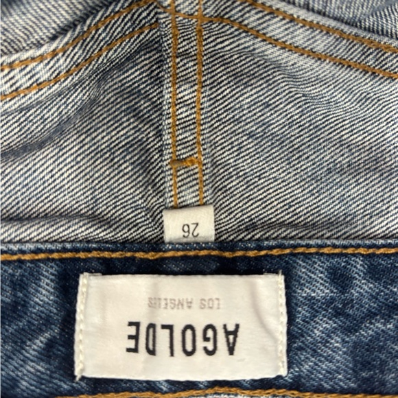 Agolde Dark Blue Lana Jeans - Picture 4 of 5